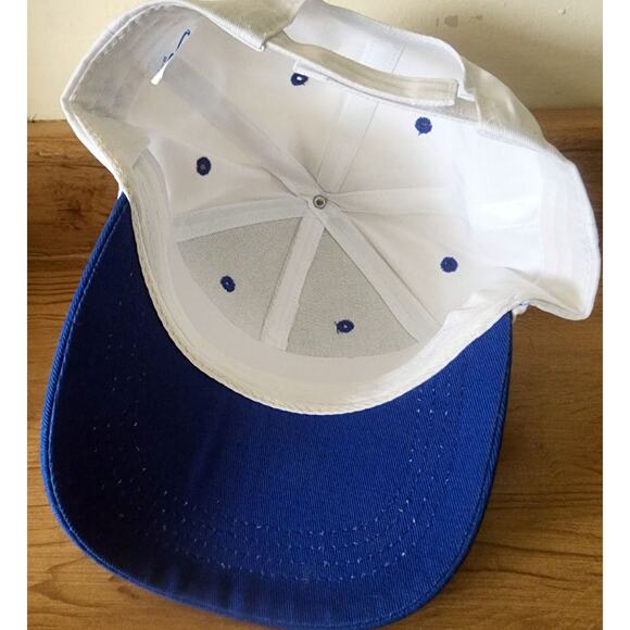 E Royal Credit Union Embroidered Baseball Cap White Blue Adjustable Fitted K - Picture 7 of 10